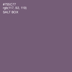 #755C77 - Salt Box Color Image